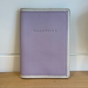 Coach lavender passport case cover